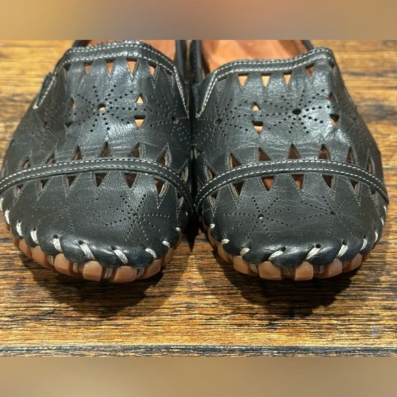 Spring Step Fusaro Black Leather Loafers Women’s Size US 10.5 EU 42 - Picture 2 of 12